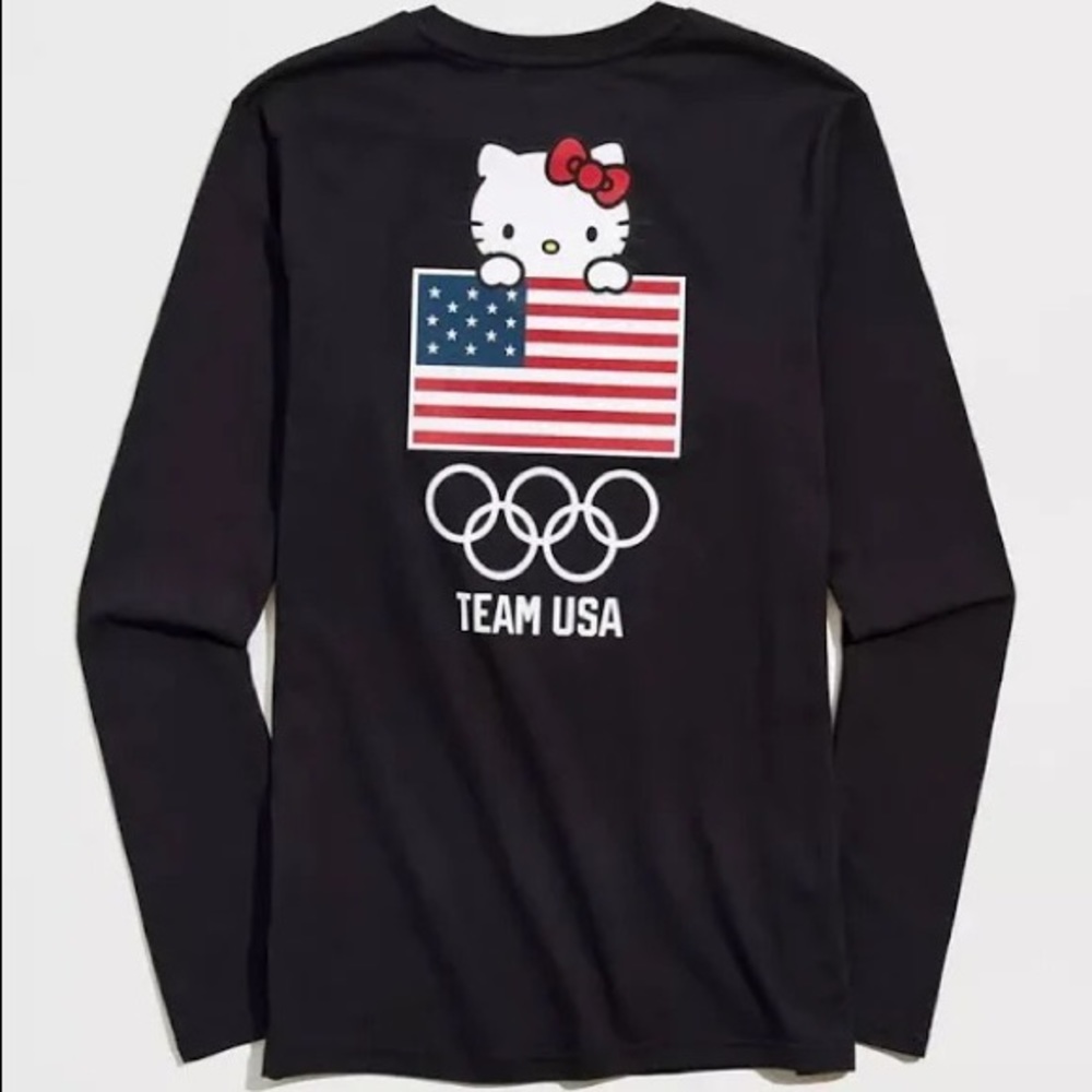 Hello Kitty x Team USA Flag Long Sleeve Tee
